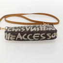 LOUIS VUITTON Monogram Graffiti Pochette Pouch White M92192 LV Auth YKZ1518A-5