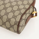 GUCCI GG Supreme Web Sherry Line Bag PVC Beige Gold 001 56 6655 Auth YKZ1519-12