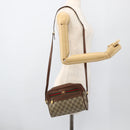 GUCCI GG Supreme Web Sherry Line Bag PVC Beige Gold 001 56 6655 Auth YKZ1519-22