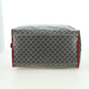 GUCCI GG Crystal Sherry Line Bag Coated Canvas Navy Gold 153240 Auth YKZ1520-6