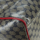 GUCCI GG Crystal Sherry Line Bag Coated Canvas Navy Gold 153240 Auth YKZ1520-20
