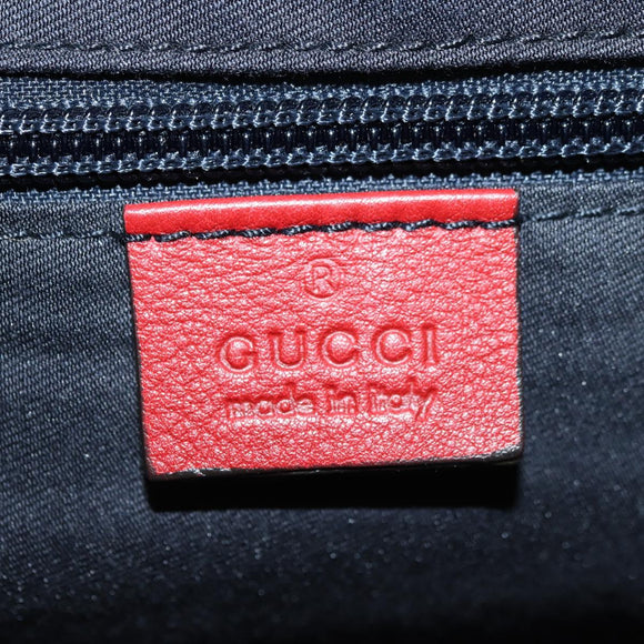 GUCCI GG Crystal Sherry Line Bag Coated Canvas Navy Gold 153240 Auth YKZ1520
