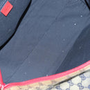 GUCCI GG Crystal Sherry Line Bag Coated Canvas Navy Gold 153240 Auth YKZ1520-10