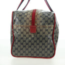 GUCCI GG Crystal Sherry Line Bag Coated Canvas Navy Gold 153240 Auth YKZ1520-4