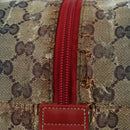 GUCCI GG Crystal Sherry Line Bag Coated Canvas Navy Gold 153240 Auth YKZ1520-5
