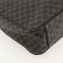 CELINE Macadam Canvas Umhängetasche PVC Leder Schwarz Gold Auth YKZ1522A-16