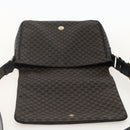CELINE Macadam Canvas Umhängetasche PVC Leder Schwarz Gold Auth YKZ1522A-10