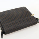 CELINE Macadam Canvas Umhängetasche PVC Leder Schwarz Gold Auth YKZ1522A-6