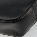 CELINE Circle Shoulder Bag Leather Black Gold Auth YKZ1524A-16