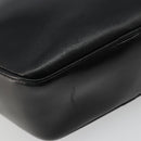 CELINE Circle Shoulder Bag Leather Black Gold Auth YKZ1524A-17