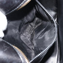 CELINE Circle Shoulder Bag Leather Black Gold Auth YKZ1524A-11