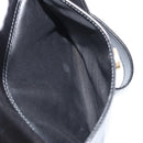 CELINE Circle Shoulder Bag Leather Black Gold Auth YKZ1524A-22