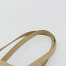 PRADA Tote Bag Nylon Beige Silver Auth YKZ1525A-14