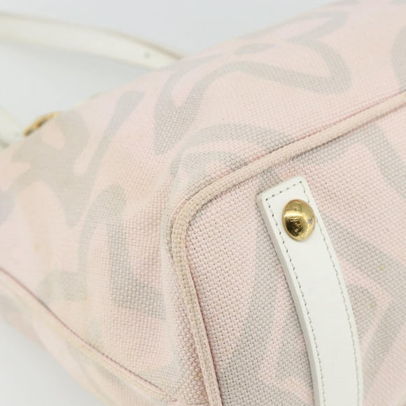 LOUIS VUITTON Cruise line Taicienne PM Bag Canvas Pink M95672 LV Auth YKZ1527