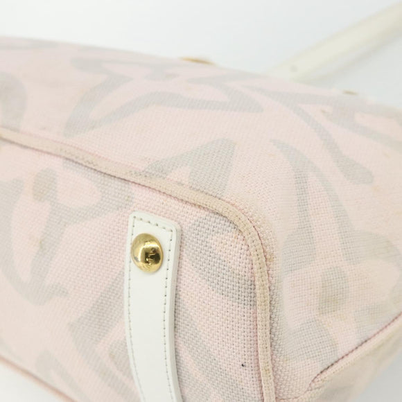 LOUIS VUITTON Cruise line Taicienne PM Bag Canvas Pink M95672 LV Auth YKZ1527