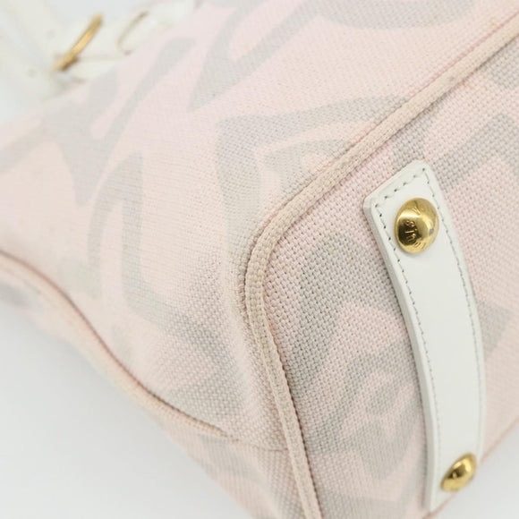 LOUIS VUITTON Cruise line Taicienne PM Bag Canvas Pink M95672 LV Auth YKZ1527