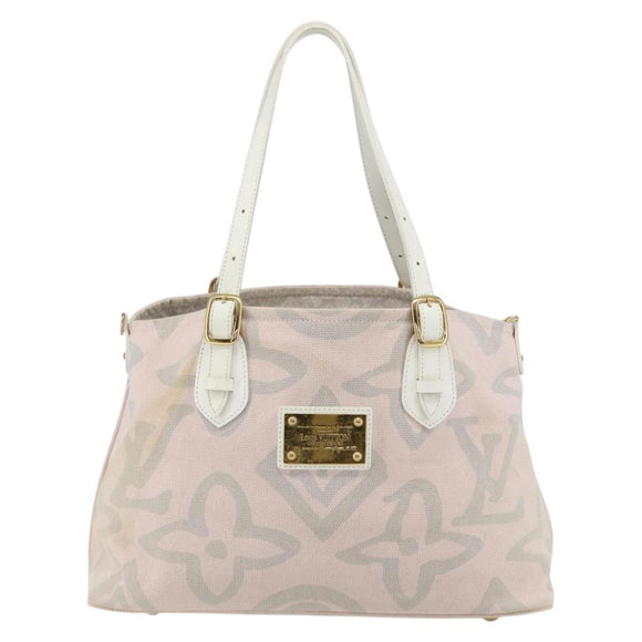 LOUIS VUITTON Cruise line Taicienne PM Bag Canvas Pink M95672 LV Auth YKZ1527