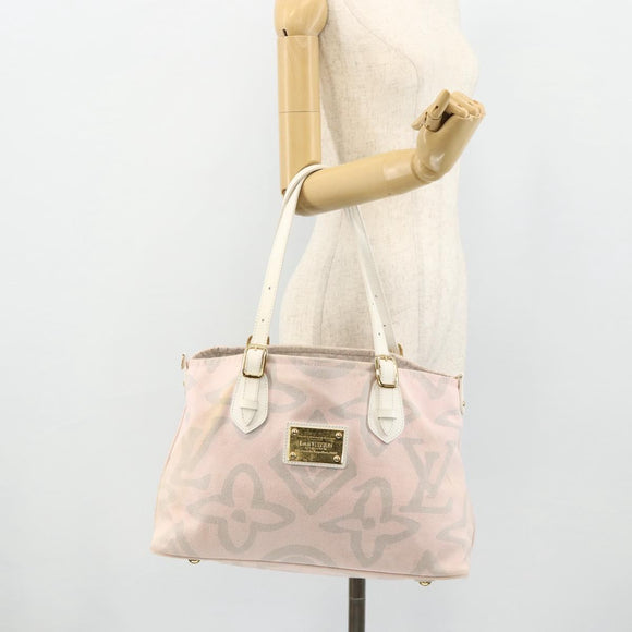 LOUIS VUITTON Cruise line Taicienne PM Bag Canvas Pink M95672 LV Auth YKZ1527
