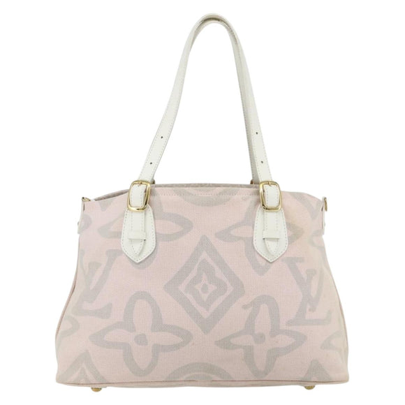 LOUIS VUITTON Cruise line Taicienne PM Bag Canvas Pink M95672 LV Auth YKZ1527