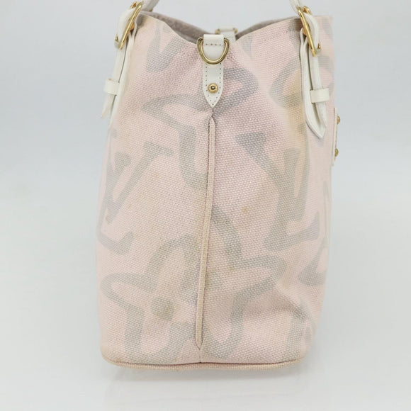 LOUIS VUITTON Cruise line Taicienne PM Bag Canvas Pink M95672 LV Auth YKZ1527