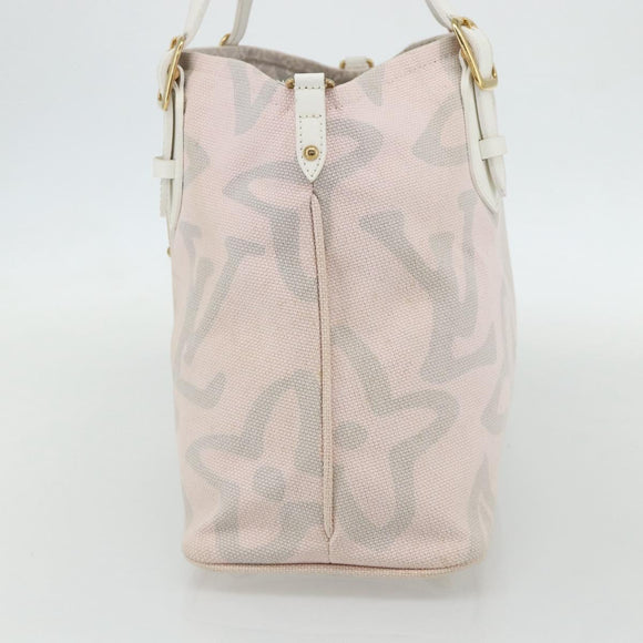 LOUIS VUITTON Cruise line Taicienne PM Bag Canvas Pink M95672 LV Auth YKZ1527