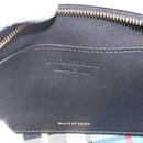BURBERRY Nova Check Clutch Bag Canvas Green Gold Auth YKZ1531A-10