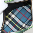 BURBERRY Nova Check Clutch Bag Canvas Green Gold Auth YKZ1531A-11