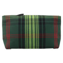 BURBERRY Nova Check Clutch Bag Canvas Green Gold Auth YKZ1531A-13