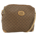 GUCCI Micro GG Supreme Shoulder Bag PVC Beige Gold 07 37 4916 Auth YKZ1534-1
