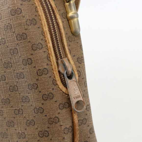 GUCCI Micro GG Supreme Shoulder Bag PVC Beige Gold 07 37 4916 Auth YKZ1534
