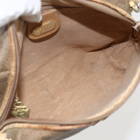 GUCCI Micro GG Supreme Shoulder Bag PVC Beige Gold 07 37 4916 Auth YKZ1534