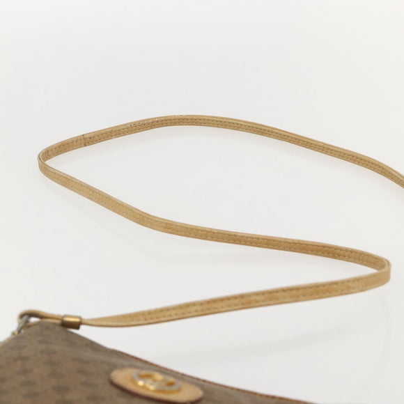 GUCCI Micro GG Supreme Shoulder Bag PVC Beige Gold 07 37 4916 Auth YKZ1534
