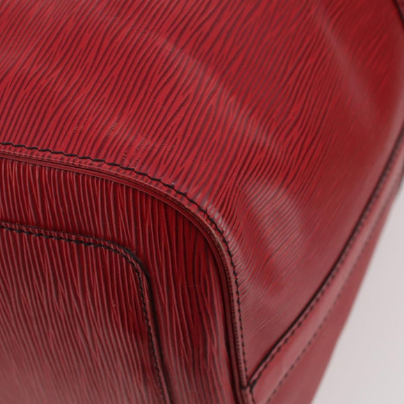 LOUIS VUITTON Epi Keepall 45 Boston Bag Red M42977 LV Auth YKZ1535A