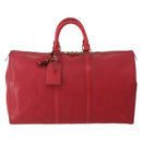 LOUIS VUITTON Epi Keepall 45 Boston Bag Red M42977 LV Auth YKZ1535A-13