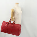 LOUIS VUITTON Epi Keepall 45 Boston Bag Red M42977 LV Auth YKZ1535A-24