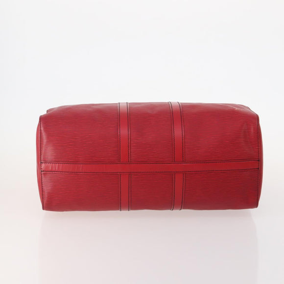 LOUIS VUITTON Epi Keepall 45 Boston Bag Red M42977 LV Auth YKZ1535A