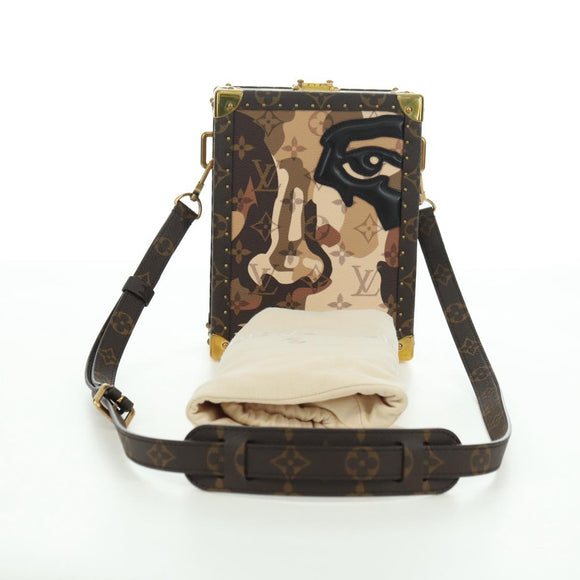LOUIS VUITTON Monogram Vertical Clutch Box Shoulder Bag M10247 LV Auth YKZ1537SM