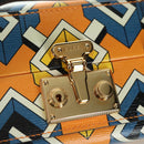 GUCCI Geometric G Poker Set Hand Bag Leather Yellow Gold 662474 Auth YKZ1541SAM-15