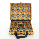 GUCCI Geometric G Poker Set Hand Bag Leather Yellow Gold 662474 Auth YKZ1541SAM-16