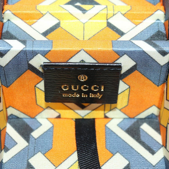 GUCCI Geometric G Poker Set Hand Bag Leather Yellow Gold 662474 Auth YKZ1541SAM