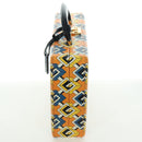 GUCCI Geometric G Poker Set Hand Bag Leather Yellow Gold 662474 Auth YKZ1541SAM-4