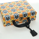 GUCCI Geometric G Poker Set Hand Bag Leather Yellow Gold 662474 Auth YKZ1541SAM-6