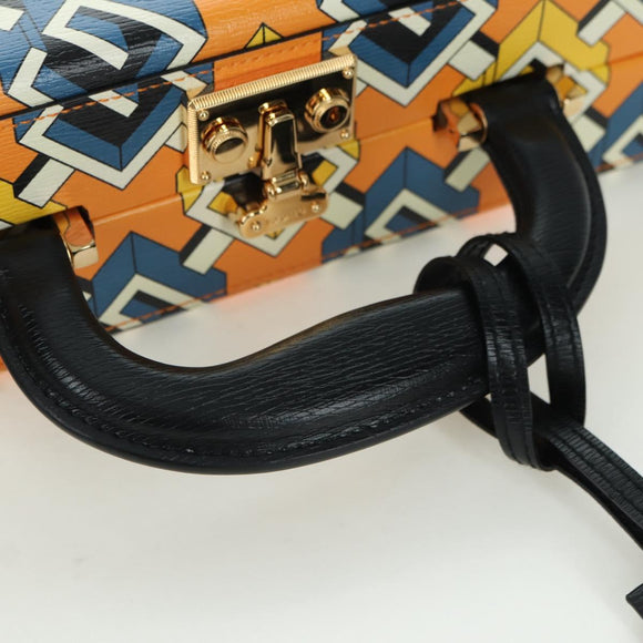 GUCCI Geometric G Poker Set Hand Bag Leather Yellow Gold 662474 Auth YKZ1541SAM