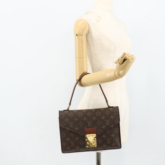 LOUIS VUITTON Monogram Concorde Hand Bag M51190 LV Auth YKZ1542
