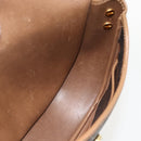 Christian Dior Honeycomb Canvas Shoulder Bag PVC Black Gold Auth YKZ1544-17