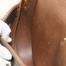 Christian Dior Honeycomb Canvas Shoulder Bag PVC Black Gold Auth YKZ1544-18