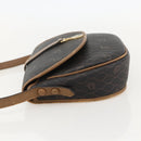 Christian Dior Honeycomb Canvas Shoulder Bag PVC Black Gold Auth YKZ1544-4