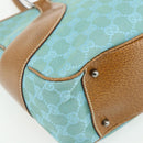 GUCCI GG Canvas Hand Bag Blue Silver 113011 Auth YKZ1546A-15