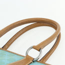 GUCCI GG Canvas Hand Bag Blue Silver 113011 Auth YKZ1546A-14