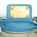 Chloe Paddington Hand Bag Leather Blue Gold Silver Auth YKZ1547SAM-17